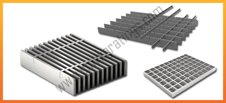 Press-locked Steel Grating